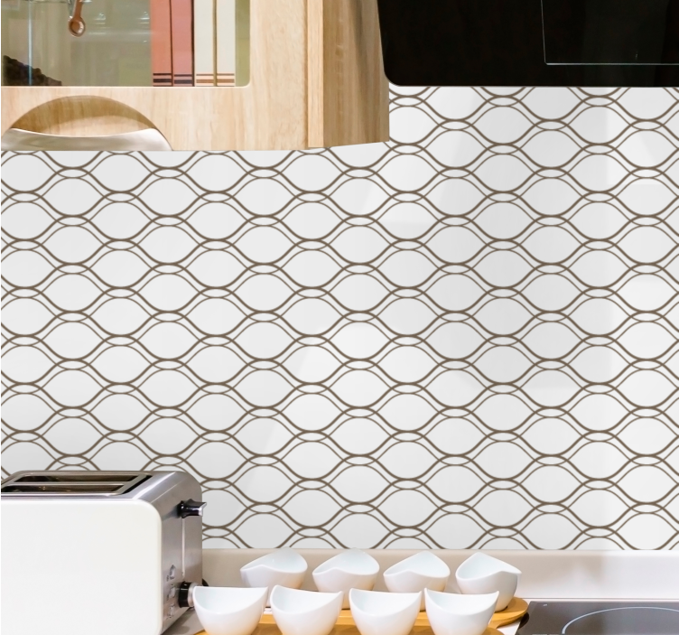 トライプ 壁紙 エレガントなパターンデザイン - TENSTICKERS