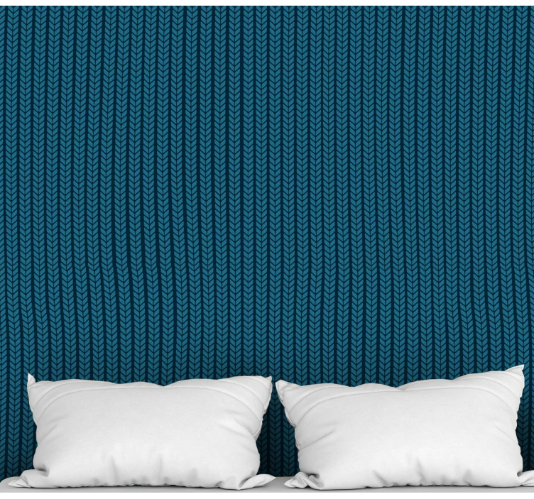 正方形の壁紙 編み込みの優雅さ - TENSTICKERS